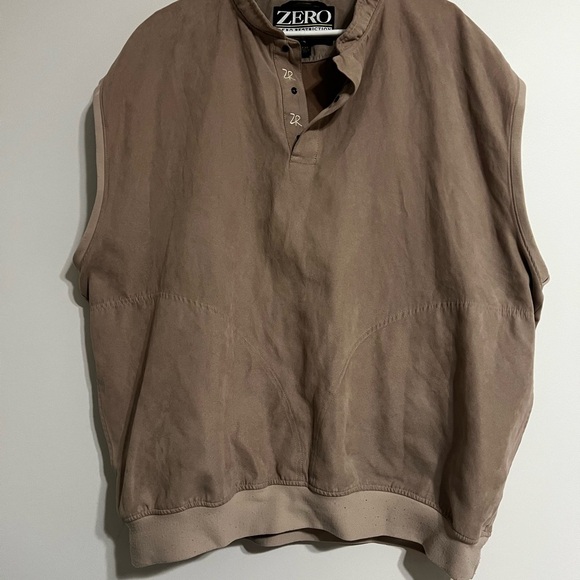 Zero Restriction Golf Outerwear Vest Mens XXL Brown - Picture 1 of 4